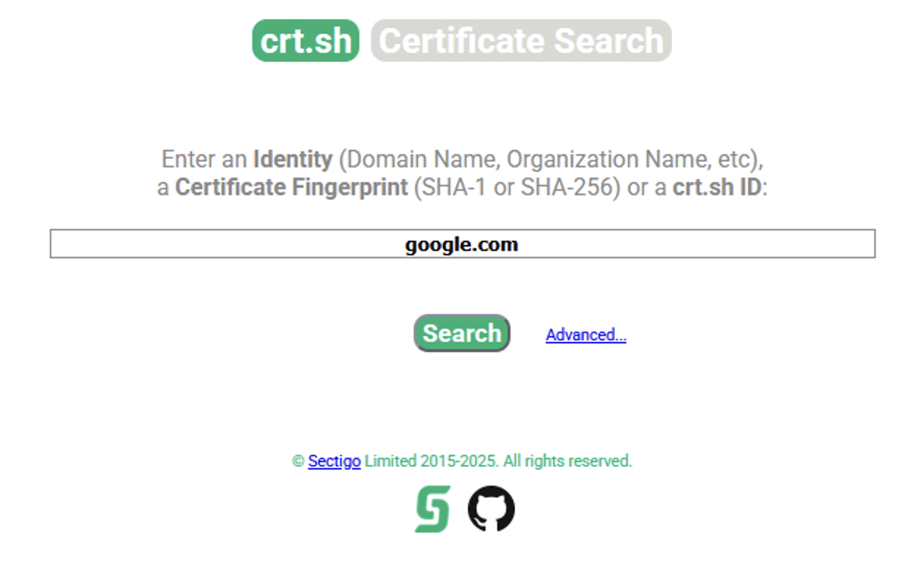 Asset Discovery über Zertifikate